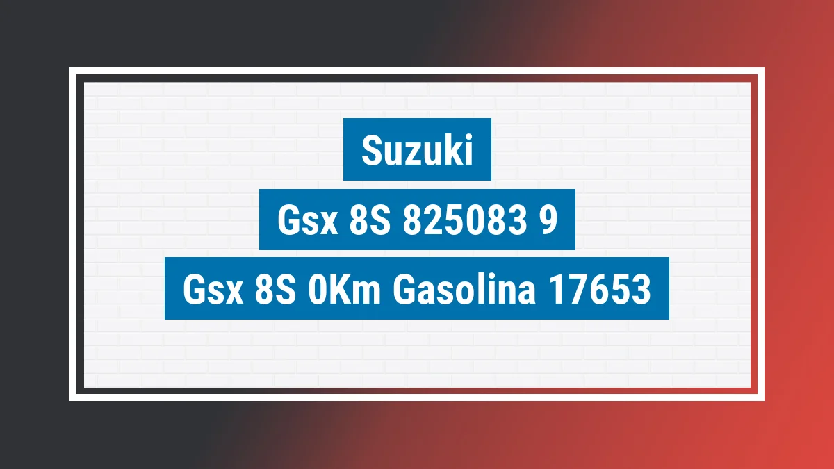 Imagem ilustrativa Suzuki Gsx-8s 0km