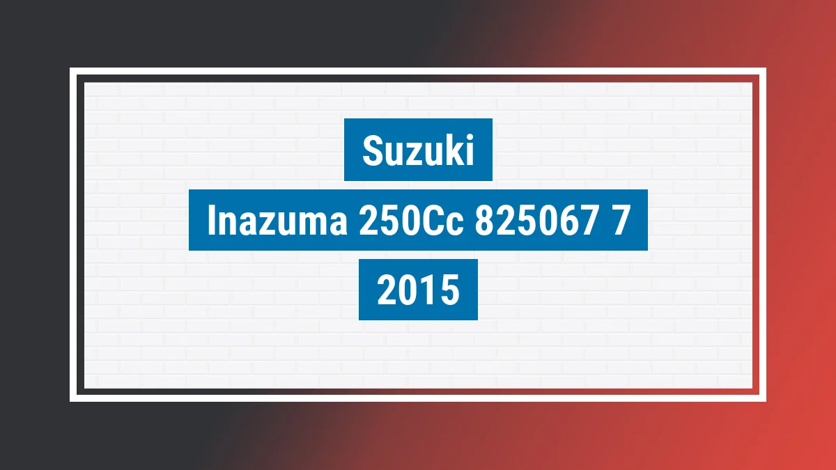 Imagem ilustrativa Suzuki Inazuma 250cc 2015