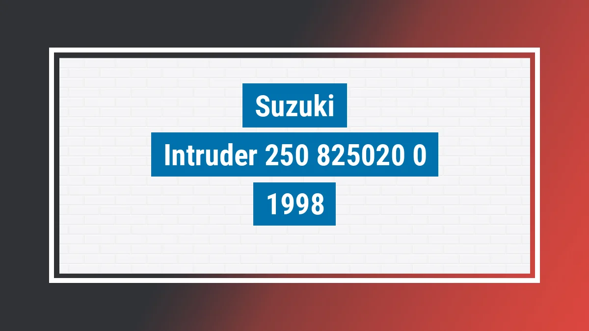 Imagem ilustrativa Suzuki Intruder 250 1998