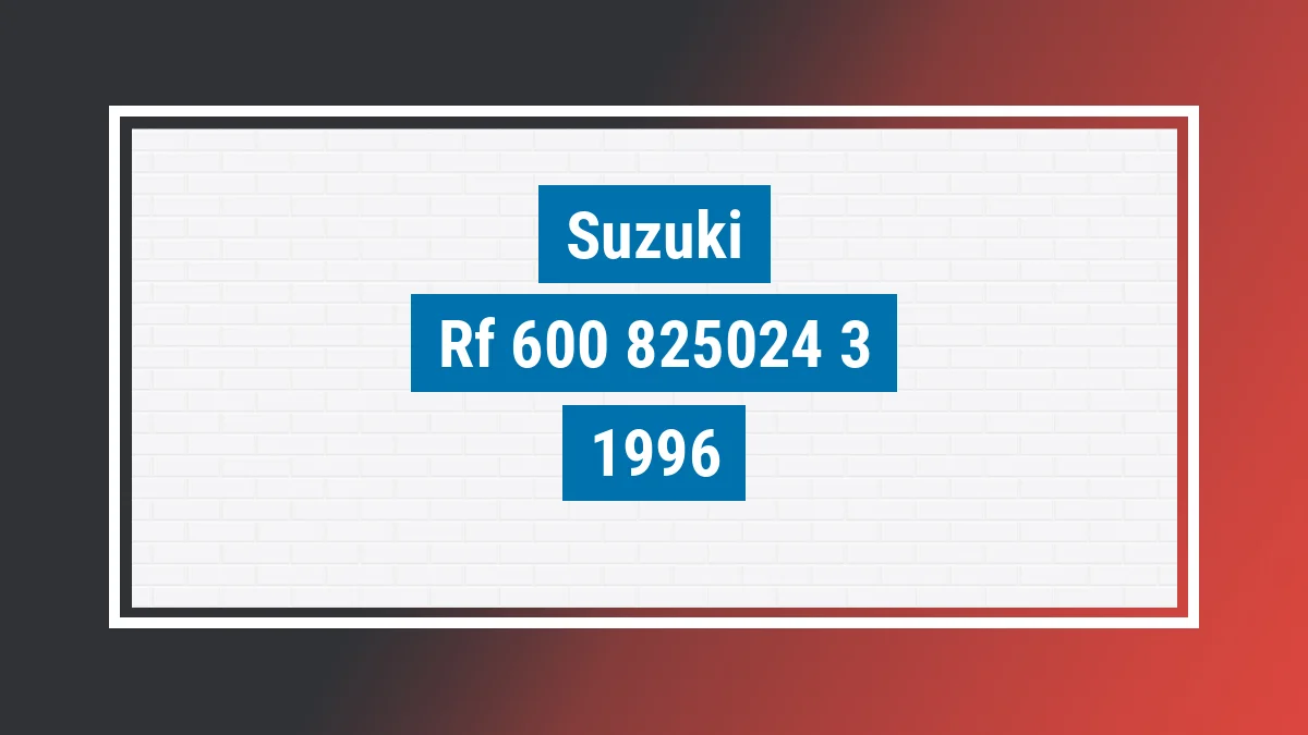Imagem ilustrativa Suzuki Rf 600 R 1996