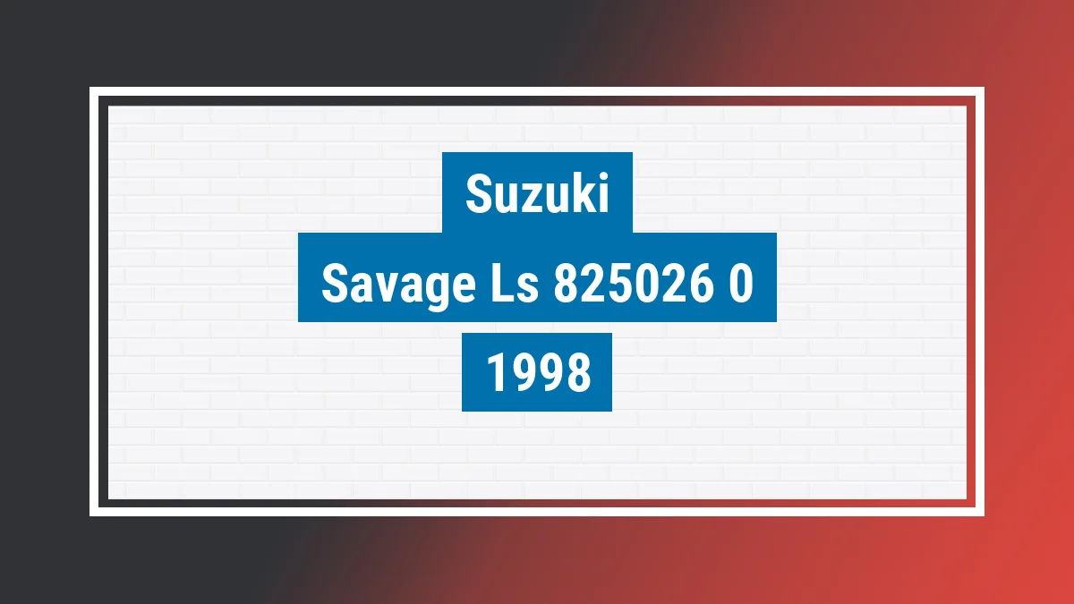 Imagem ilustrativa Suzuki Savage Ls 650 1998