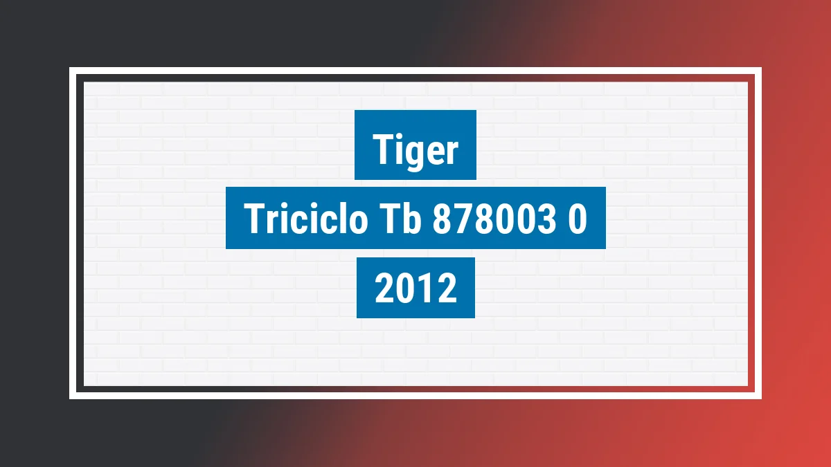 Imagem ilustrativa Tiger Triciclo Tb Cargo Bau 2012