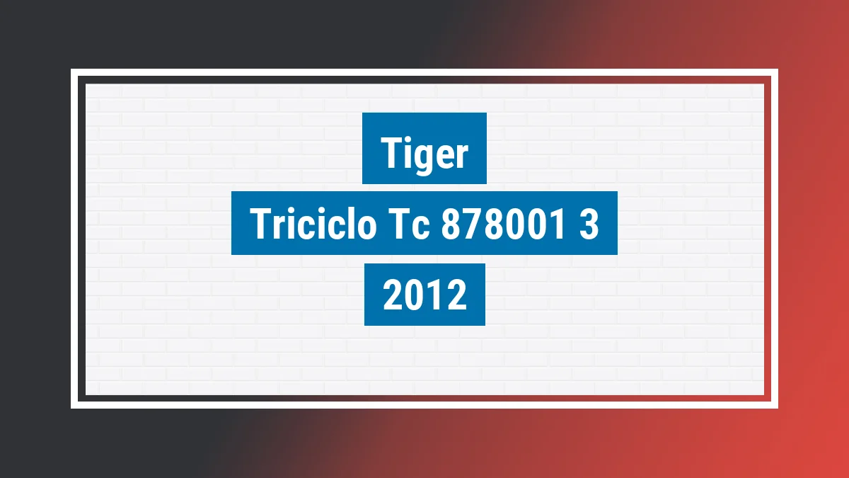 Imagem ilustrativa Tiger Triciclo Tc Cargo Plataforma 2012