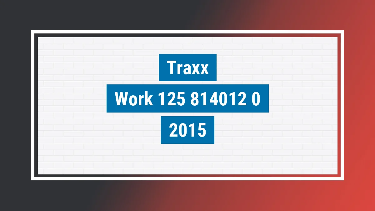 Imagem ilustrativa Traxx Work 125 2015