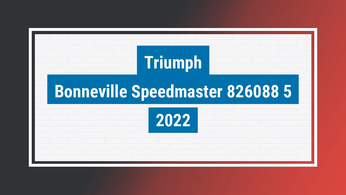 Imagem ilustrativa Triumph Bonneville Speedmaster 1200cc 2022