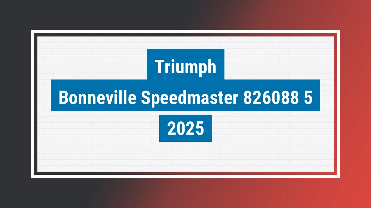 Imagem ilustrativa Triumph Bonneville Speedmaster 1200cc 2025