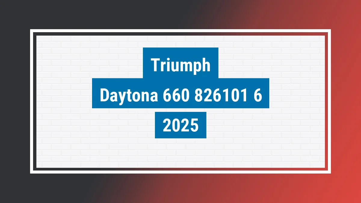 Imagem ilustrativa Triumph Daytona 660 2025