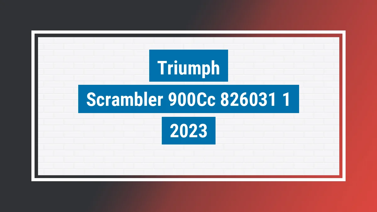 Imagem ilustrativa Triumph Scrambler 900cc 2023