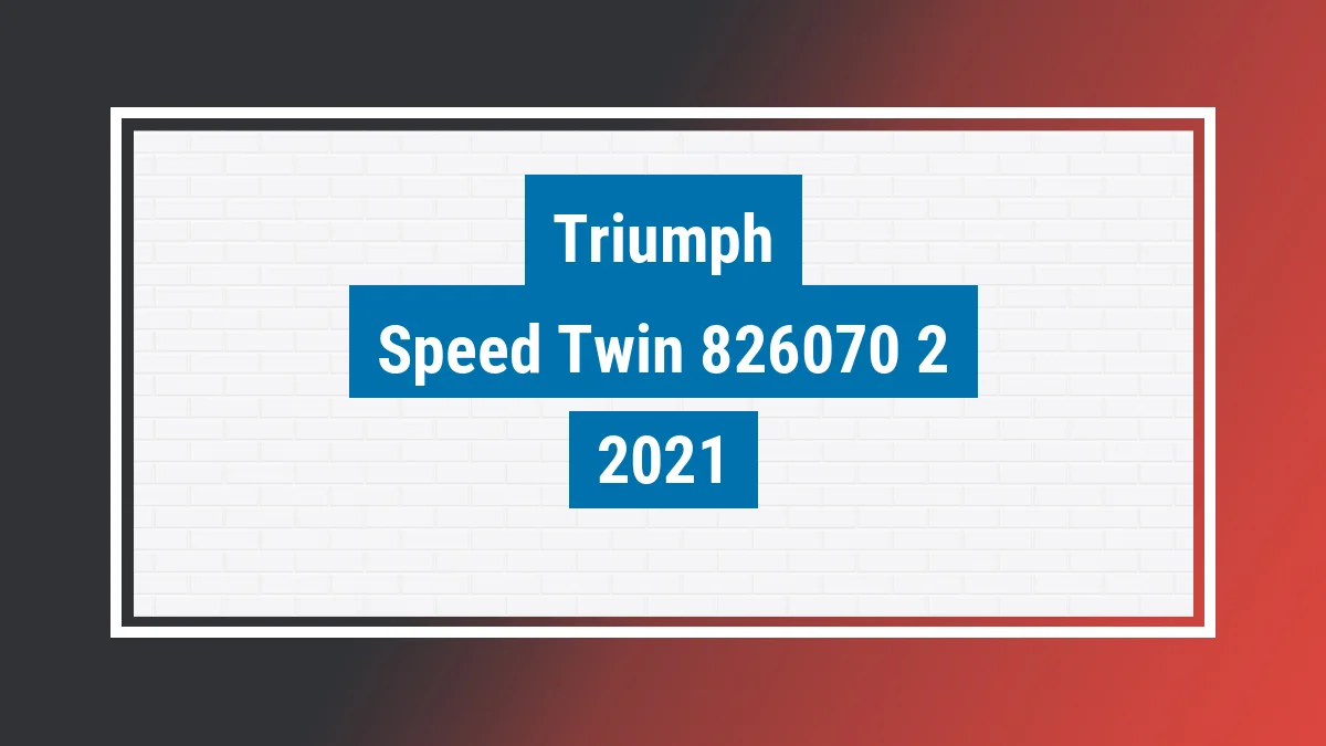 Imagem ilustrativa Triumph Speed Twin 1200cc 2021