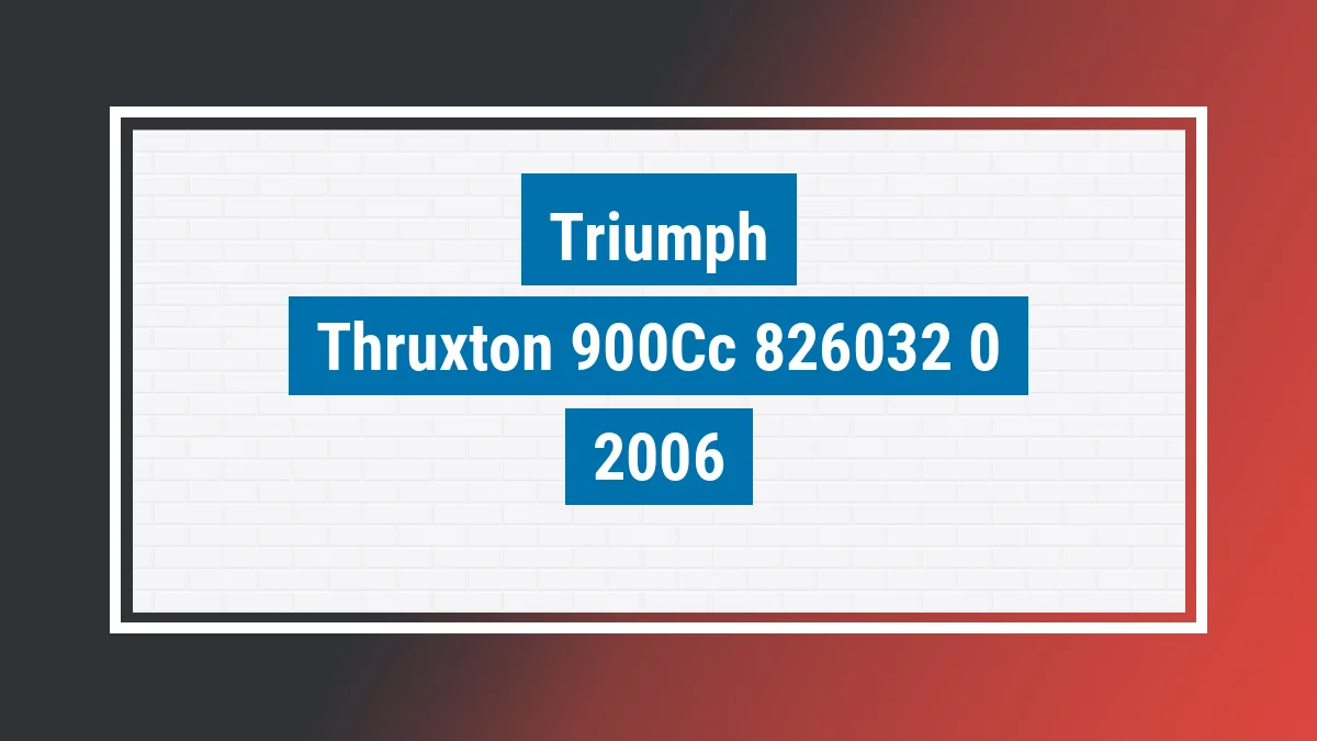 Imagem ilustrativa Triumph Thruxton 900cc 2006
