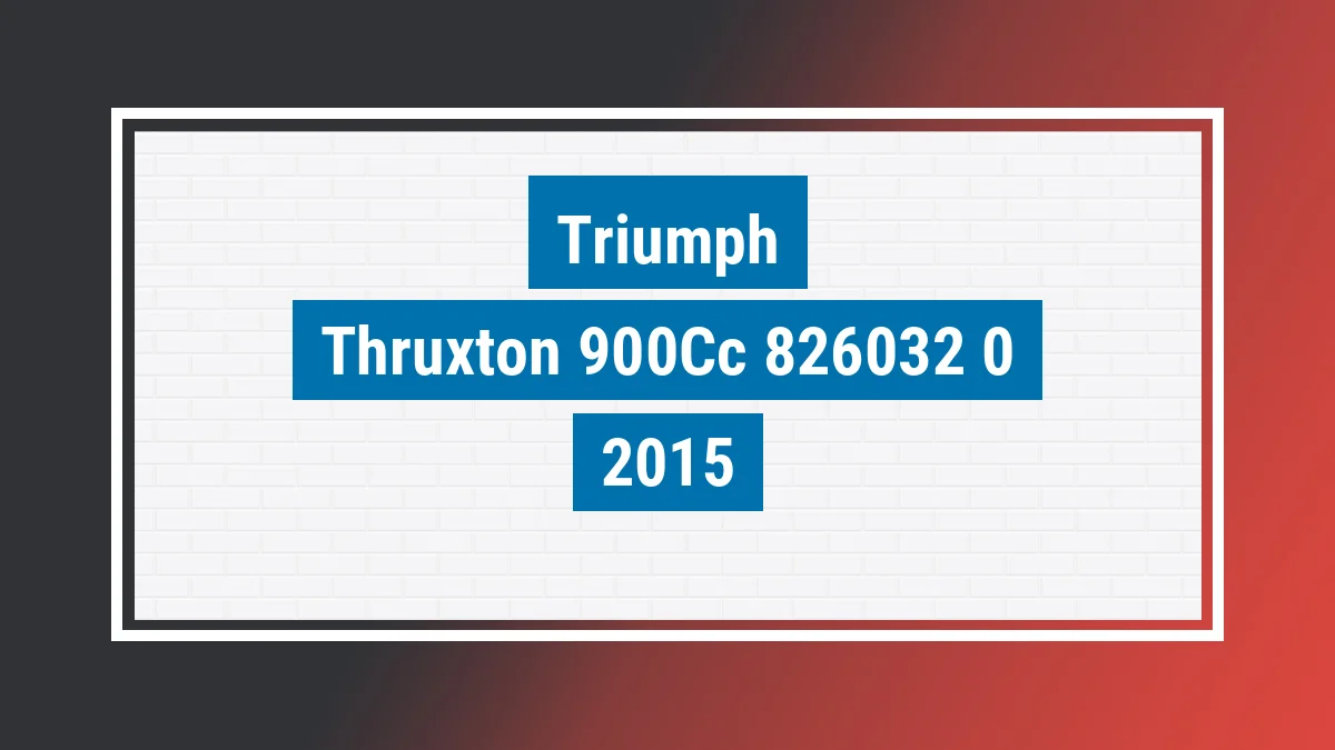 Imagem ilustrativa Triumph Thruxton 900cc 2015