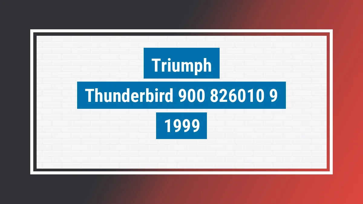 Imagem ilustrativa Triumph Thunderbird 900 Sport 1999