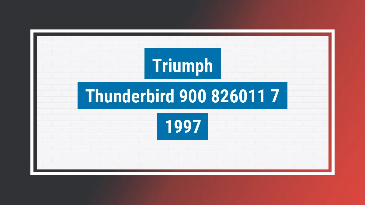 Imagem ilustrativa Triumph Thunderbird 900 1997