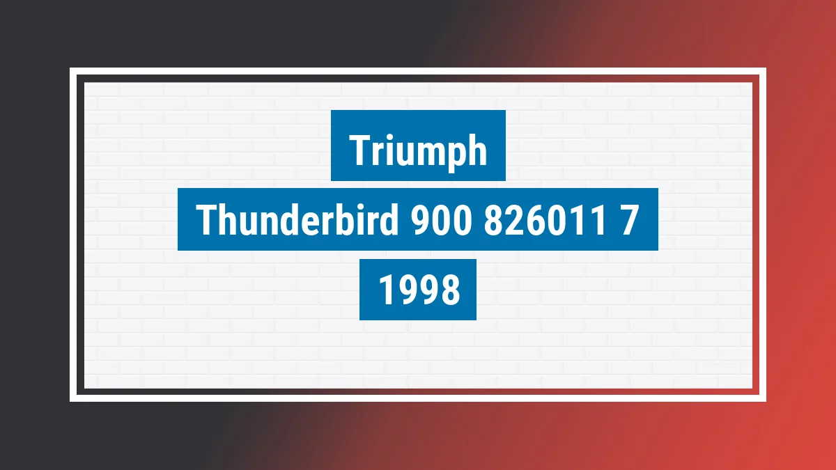 Imagem ilustrativa Triumph Thunderbird 900 1998