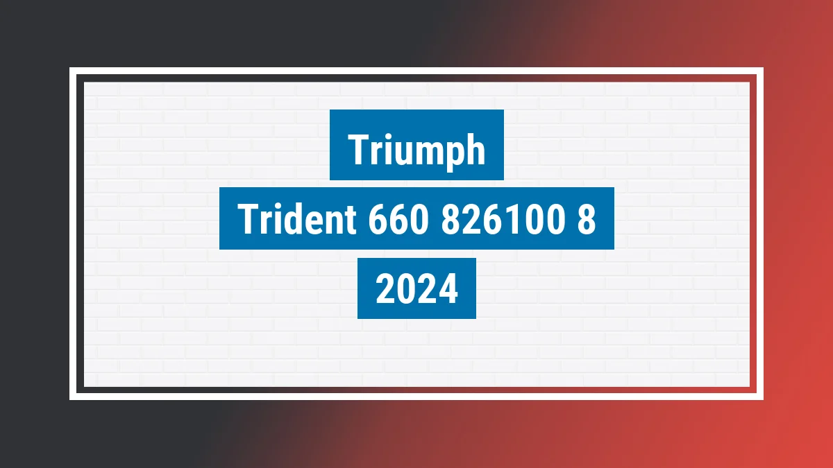 Imagem ilustrativa Triumph Trident 660 Triple Tribute 2024