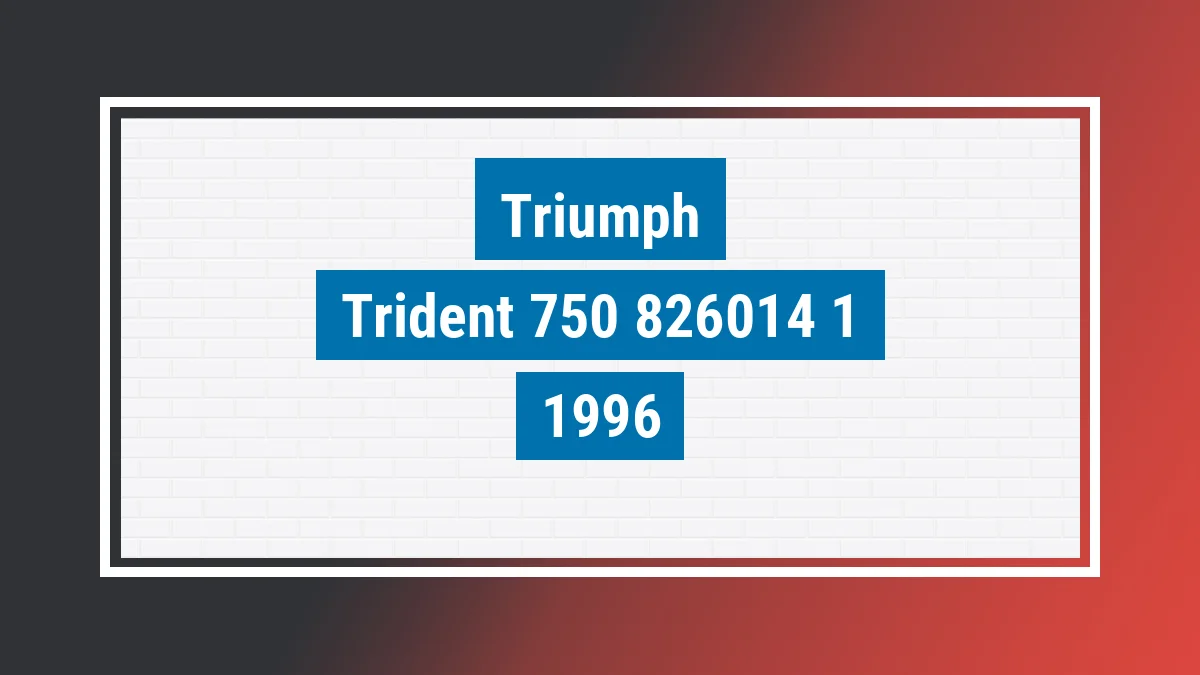 Imagem ilustrativa Triumph Trident 750 1996