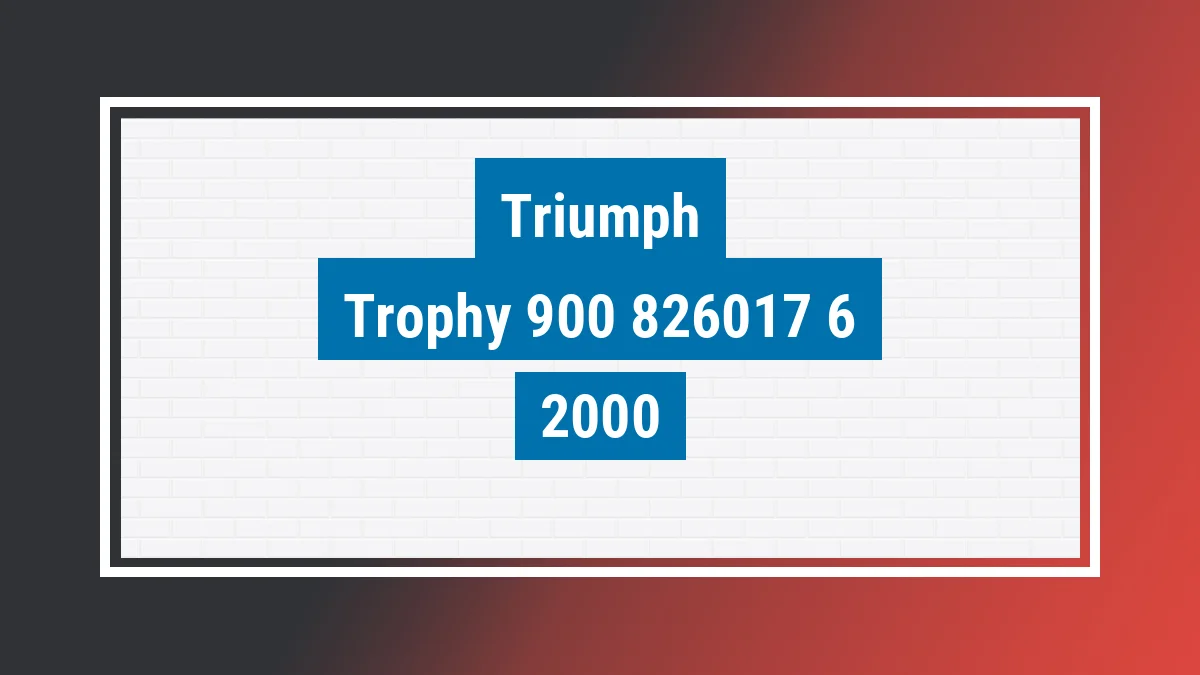 Imagem ilustrativa Triumph Trophy 900 2000
