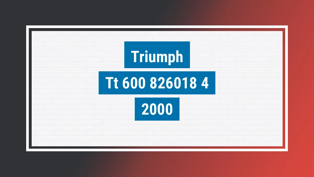 Imagem ilustrativa Triumph Tt 600 2000