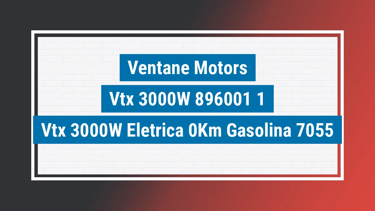 Imagem ilustrativa Ventane Motors Vtx 3000w (elétrica) 0km