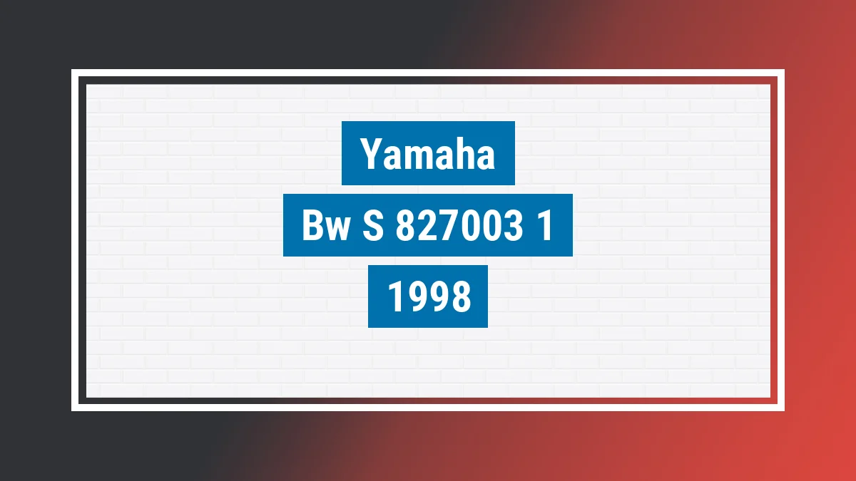 Imagem ilustrativa Yamaha Bw S 50 1998