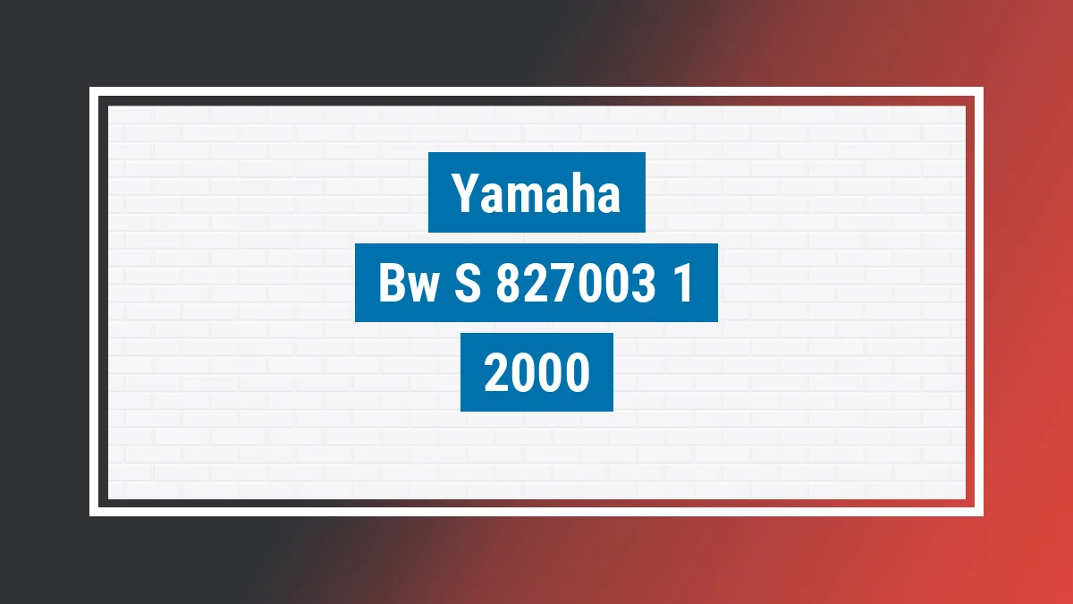 Imagem ilustrativa Yamaha Bw S 50 2000