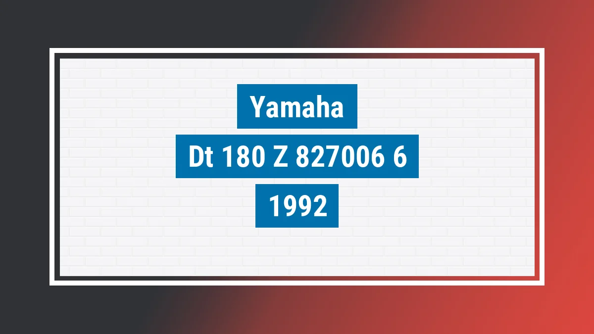Imagem ilustrativa Yamaha Dt 180-z Trail 1992
