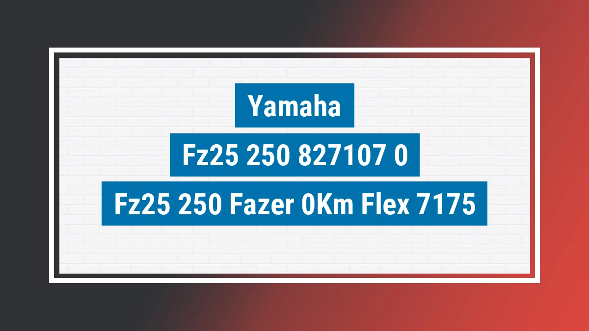 Imagem ilustrativa Yamaha Fz25 250 Fazer 0km