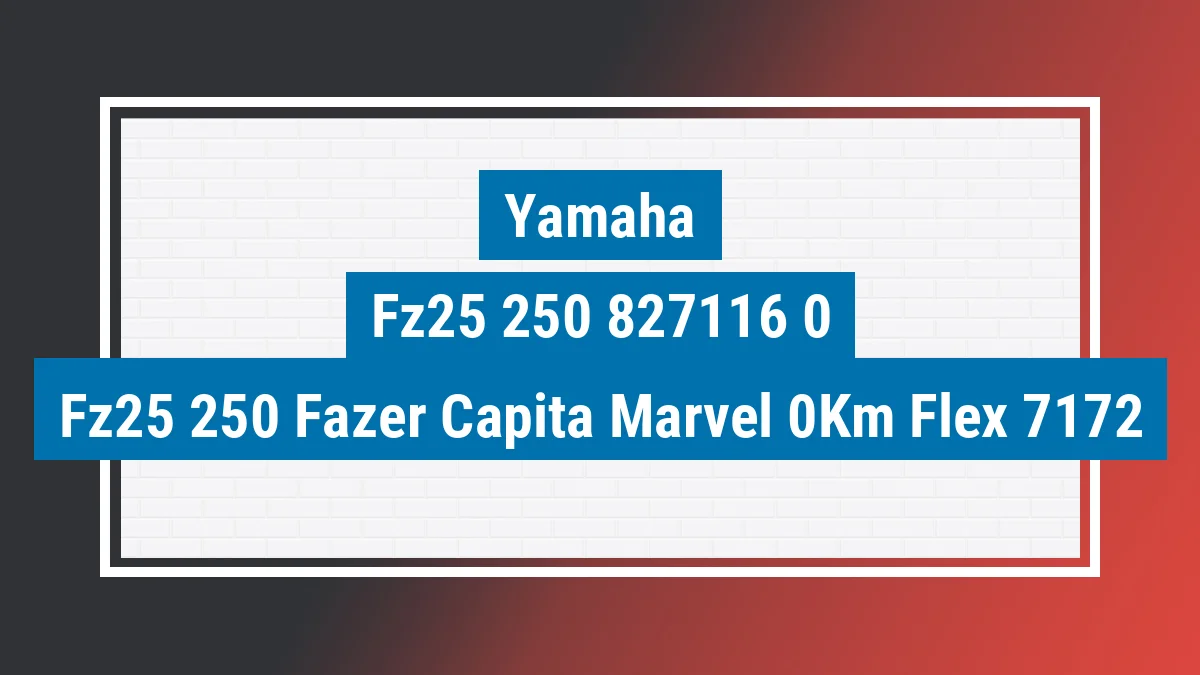 Imagem ilustrativa Yamaha Fz25 250 Fazer Capitã Marvel 0km