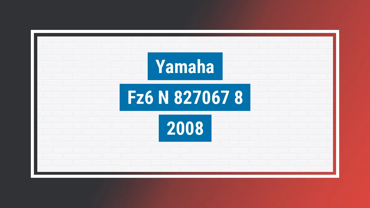 Imagem ilustrativa Yamaha Fz6 N 2008