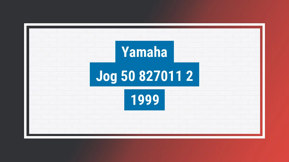 Imagem ilustrativa Yamaha Jog 50 1999