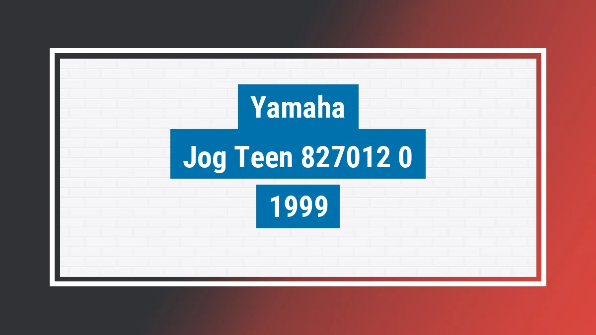 Imagem ilustrativa Yamaha Jog Teen 50 1999