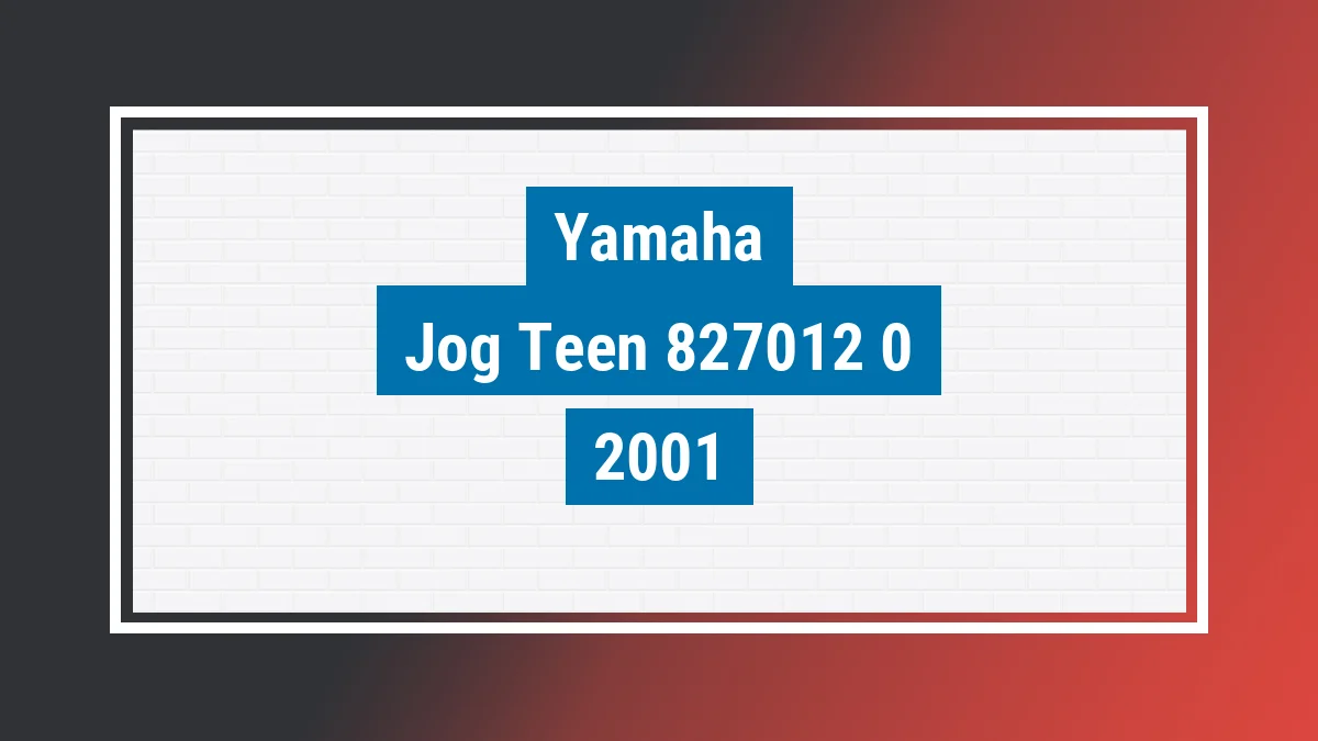 Imagem ilustrativa Yamaha Jog Teen 50 2001