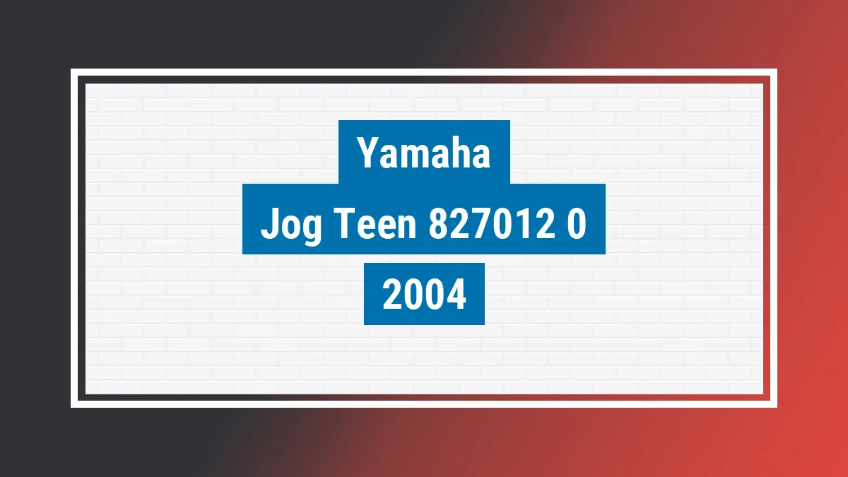 Imagem ilustrativa Yamaha Jog Teen 50 2004