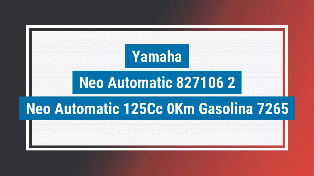 Imagem ilustrativa Yamaha Neo Automatic 125cc 0km