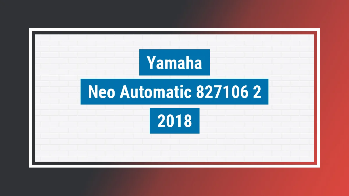 Imagem ilustrativa Yamaha Neo Automatic 125cc 2018