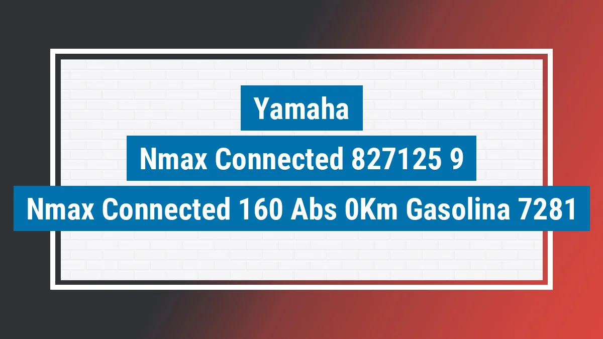 Imagem ilustrativa Yamaha Nmax Connected 160 Abs 0km