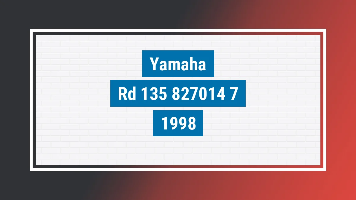Imagem ilustrativa Yamaha Rd 135 1998