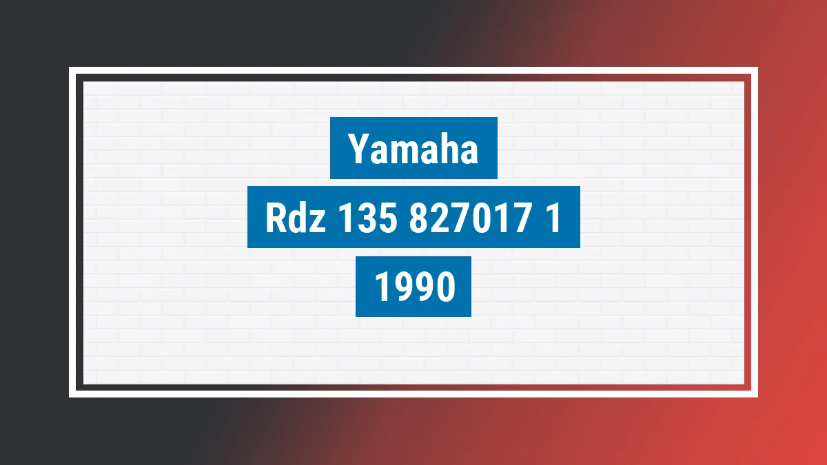 Imagem ilustrativa Yamaha Rdz 135 1990