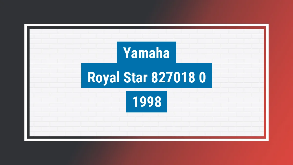 Imagem ilustrativa Yamaha Royal Star 1300 1998