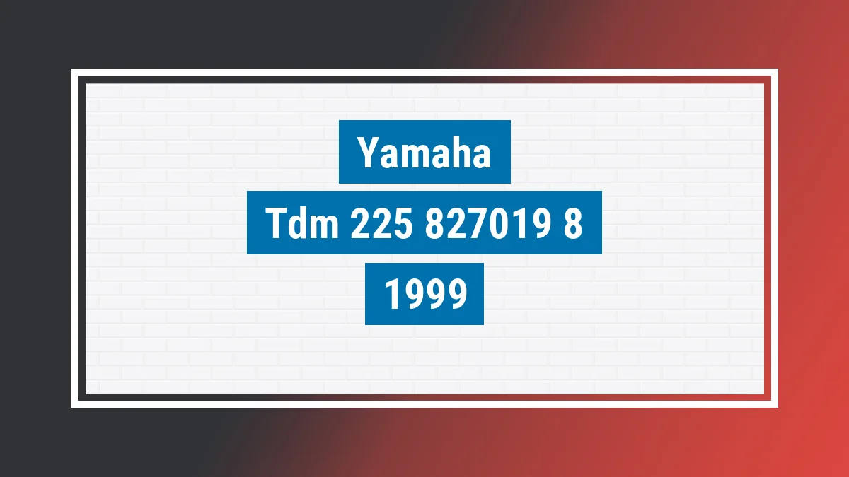 Imagem ilustrativa Yamaha Tdm 225 1999