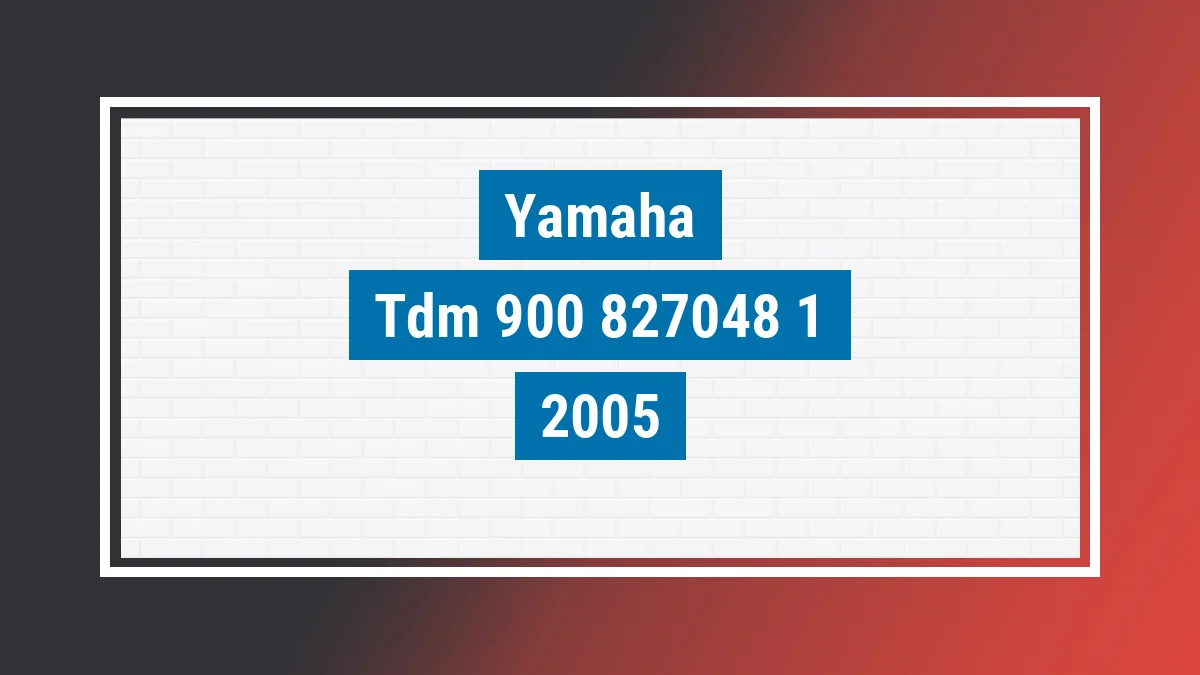 Imagem ilustrativa Yamaha Tdm 900 2005