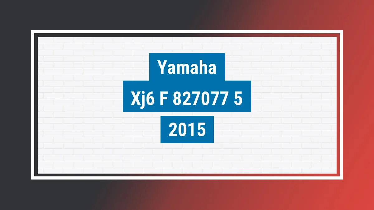 Imagem ilustrativa Yamaha Xj6 F 2015