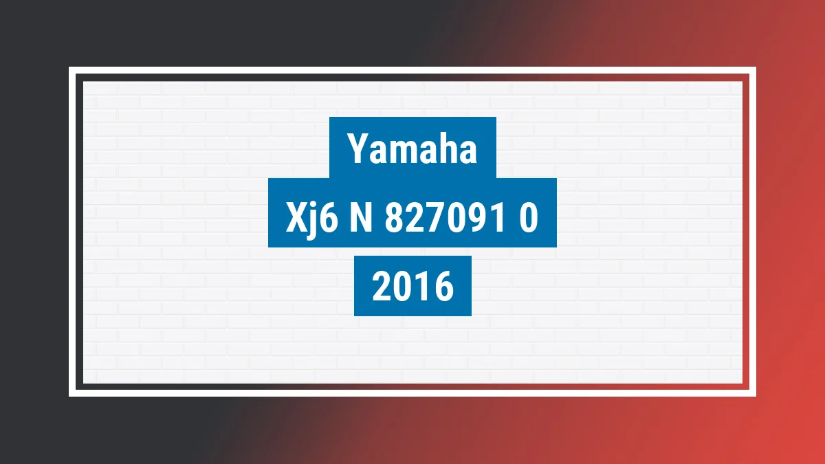 Imagem ilustrativa Yamaha Xj6 N Sp 2016