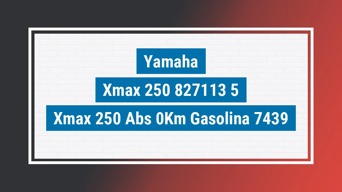Imagem ilustrativa Yamaha Xmax 250 Abs 0km
