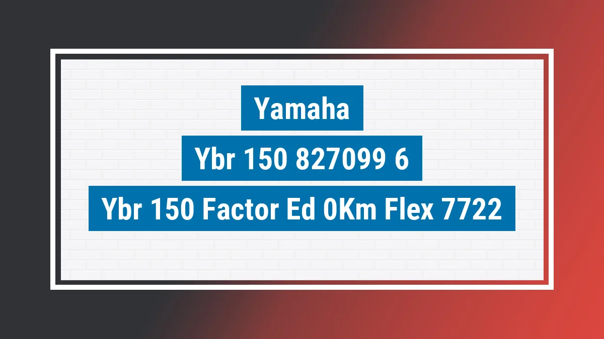 Imagem ilustrativa Yamaha Ybr 150 Factor Ed 0km