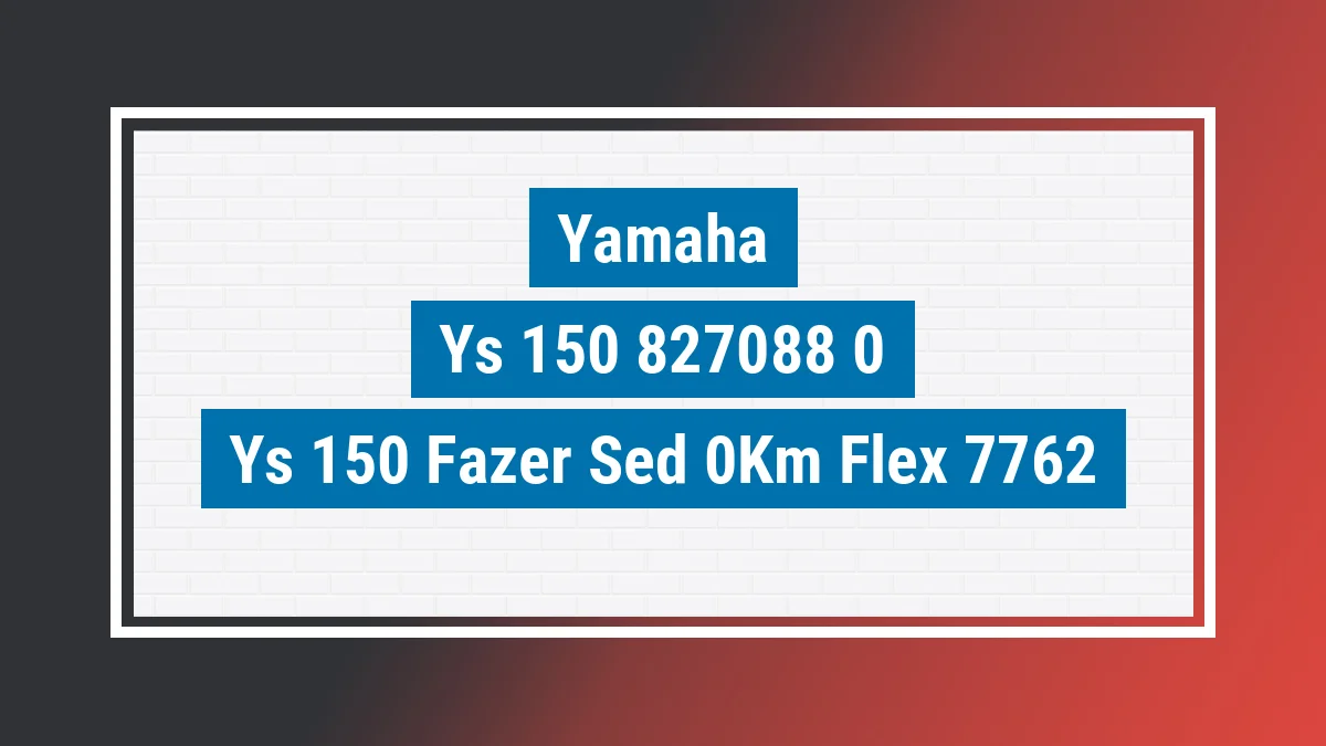 Imagem ilustrativa Yamaha Ys 150 Fazer Sed 0km