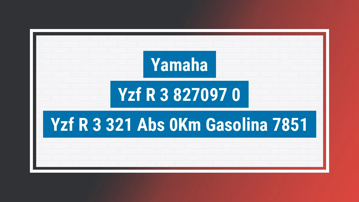 Imagem ilustrativa Yamaha Yzf R-3 321 abs 0km