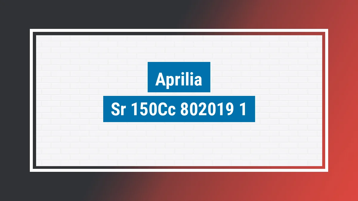 Imagem ilustrativa modelo Sr 150cc Aprilia