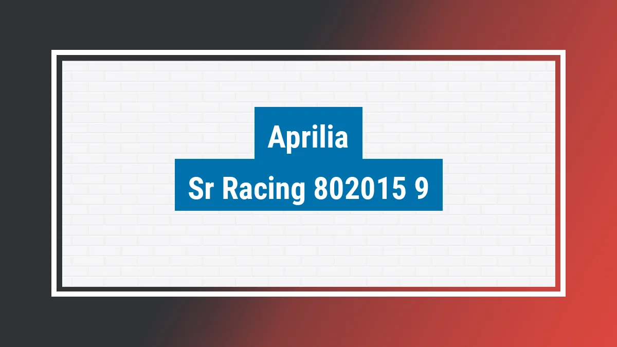 Imagem ilustrativa modelo Sr Racing 50cc Aprilia
