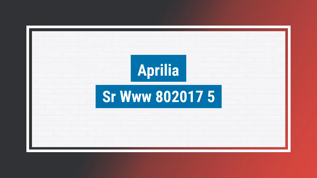 Imagem ilustrativa modelo Sr Www 50cc Aprilia